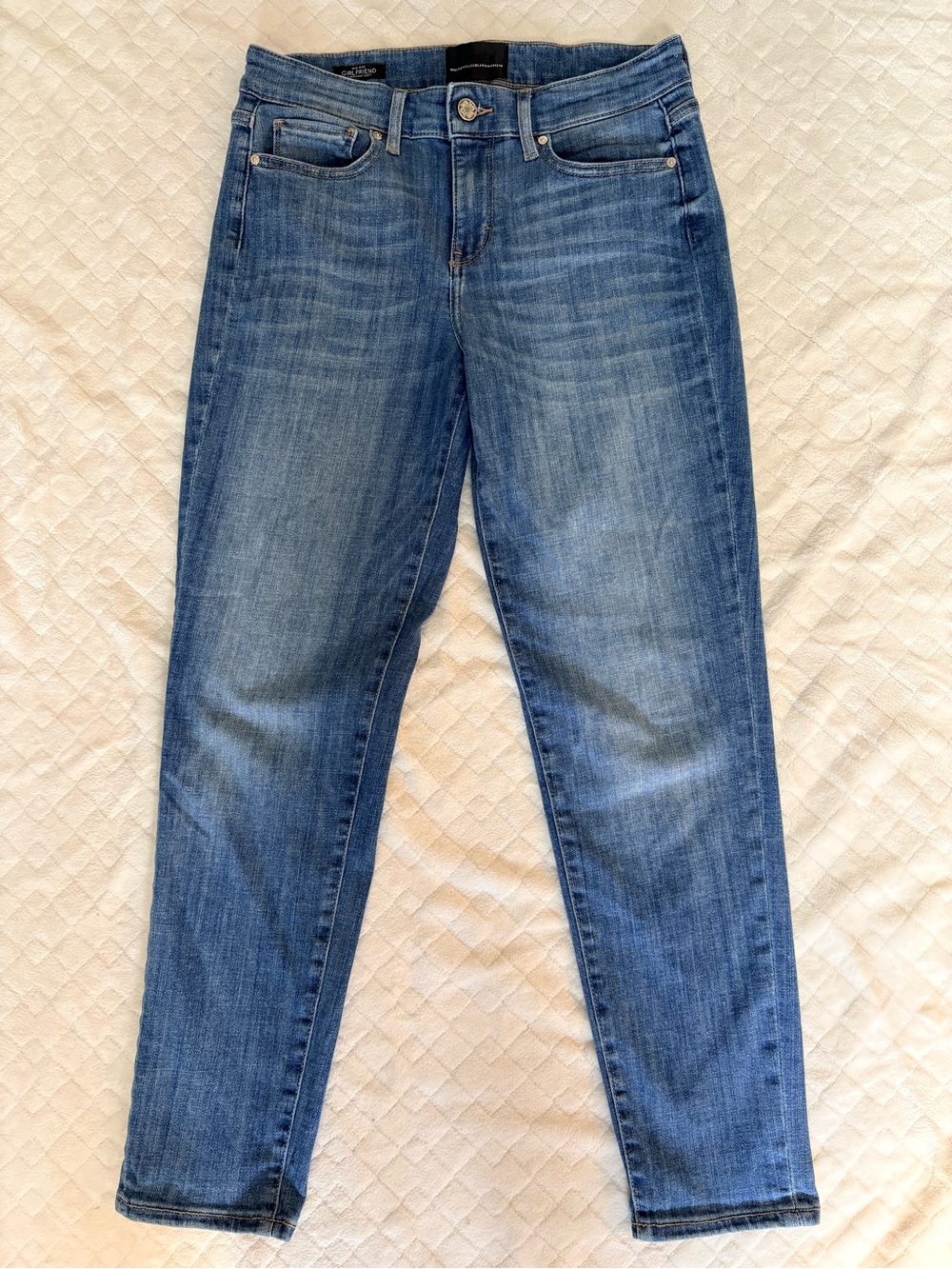 White House Black Market Mid-Rise Everyday Soft Girlfriend Jeans Size 2